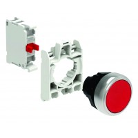 Kit buton rosu cu revenire cu adaptor si contact NC Kit buton rosu cu revenire cu adaptor si contact NC